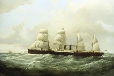 Paddle Steamer 'President' in the Mersey off Liverpool, mid 19Th Century (Oil on Canvas)-Samuel Walters-Giclee Print