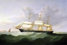 The Ship 'Palestine', with Full Sail, Bearing the Flag of the United States (United States) of Amer-Samuel Walters-Giclee Print