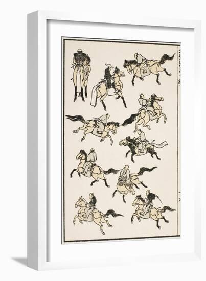 Samurai, 1817-Katsushika Hokusai-Framed Giclee Print