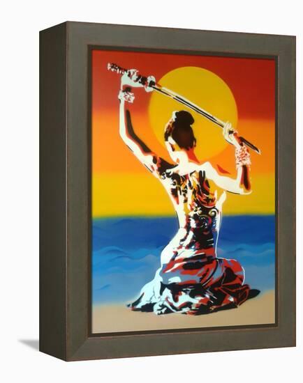 Samurai 2-Abstract Graffiti-Framed Premier Image Canvas