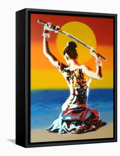 Samurai 2-Abstract Graffiti-Framed Premier Image Canvas