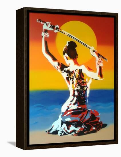 Samurai 2-Abstract Graffiti-Framed Premier Image Canvas