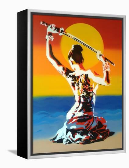 Samurai 2-Abstract Graffiti-Framed Premier Image Canvas