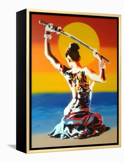 Samurai 2-Abstract Graffiti-Framed Premier Image Canvas