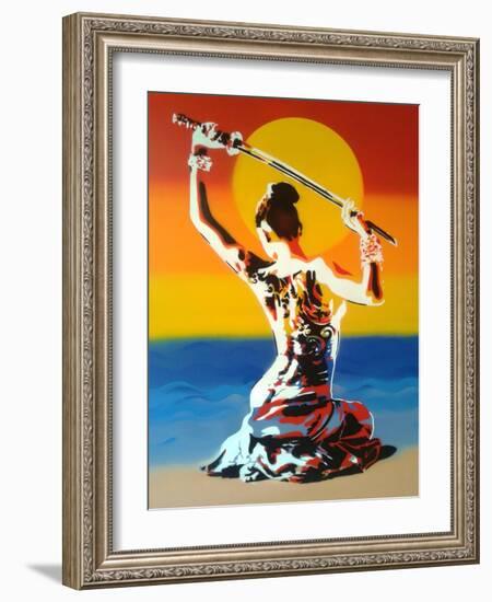 Samurai 2-Abstract Graffiti-Framed Giclee Print