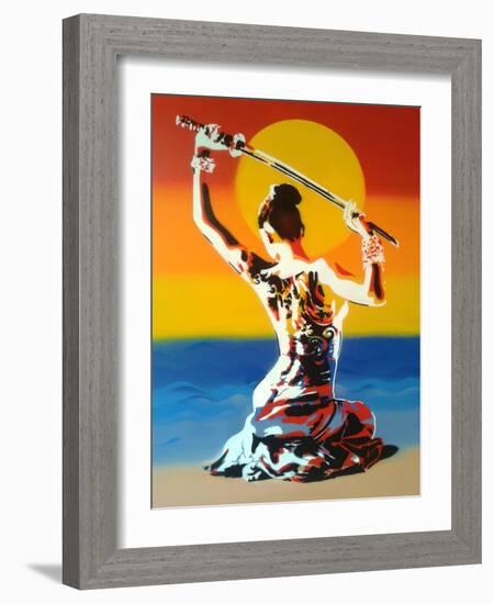 Samurai 2-Abstract Graffiti-Framed Giclee Print