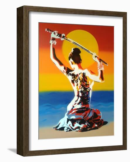 Samurai 2-Abstract Graffiti-Framed Giclee Print