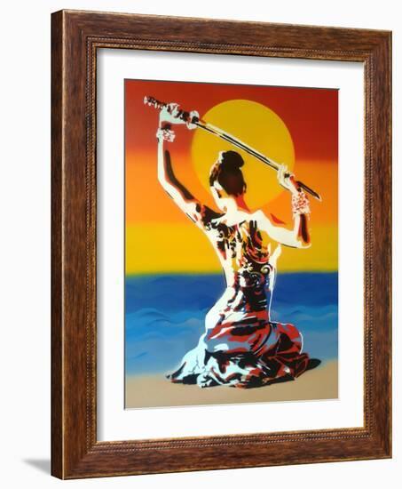 Samurai 2-Abstract Graffiti-Framed Giclee Print