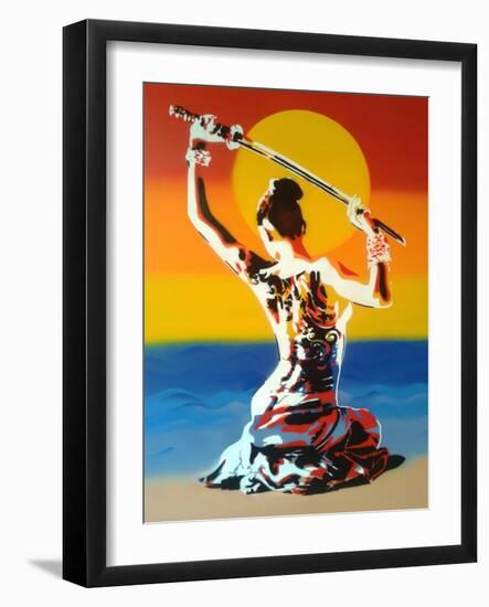 Samurai 2-Abstract Graffiti-Framed Giclee Print