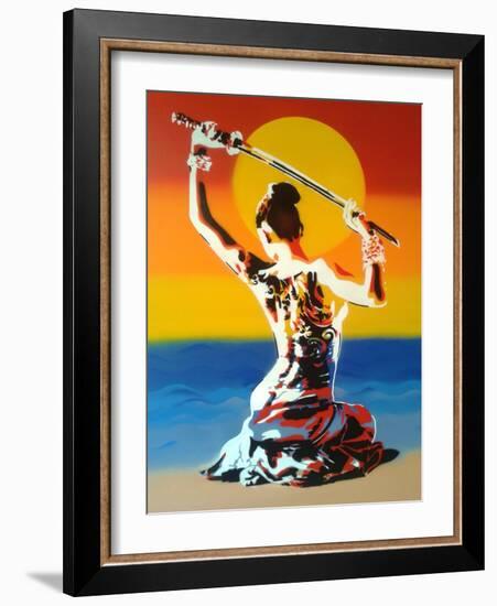 Samurai 2-Abstract Graffiti-Framed Giclee Print