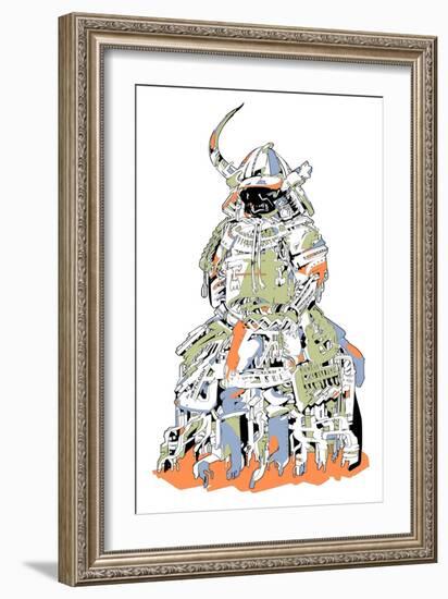 Samurai Armor-HR-FM-Framed Art Print