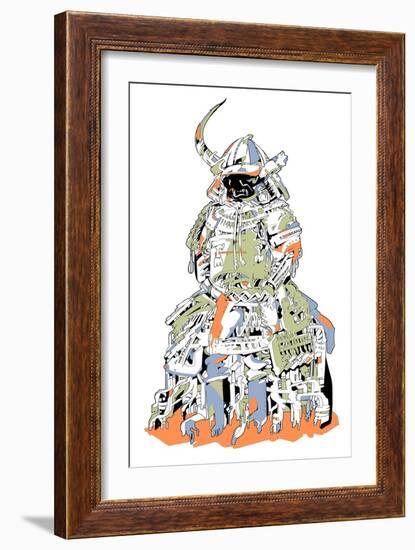 Samurai Armor-HR-FM-Framed Art Print