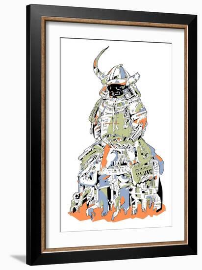 Samurai Armor-HR-FM-Framed Art Print