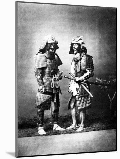 Samurai, C.1860-80-Felice Beato-Mounted Photographic Print