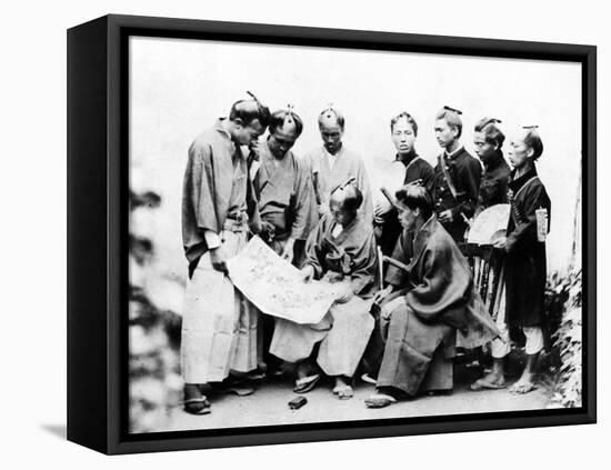 Samurai, C.1868-Felice Beato-Framed Premier Image Canvas
