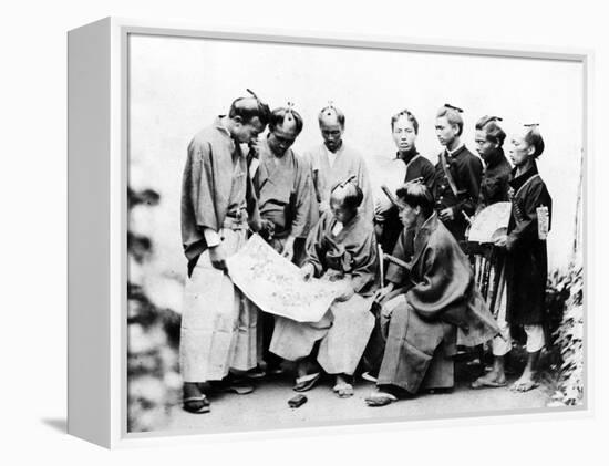 Samurai, C.1868-Felice Beato-Framed Premier Image Canvas