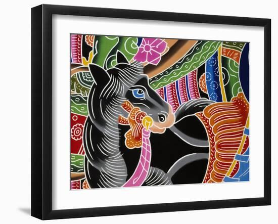 Samurai Horse with Insignia of Rank-null-Framed Giclee Print