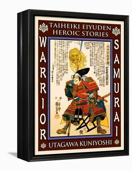 Samurai Isono Kazumasa-Kuniyoshi Utagawa-Framed Premier Image Canvas