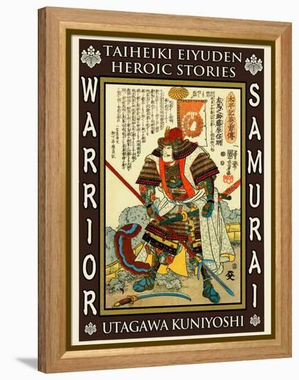 Samurai Kato Yoshiaki-Kuniyoshi Utagawa-Framed Premier Image Canvas