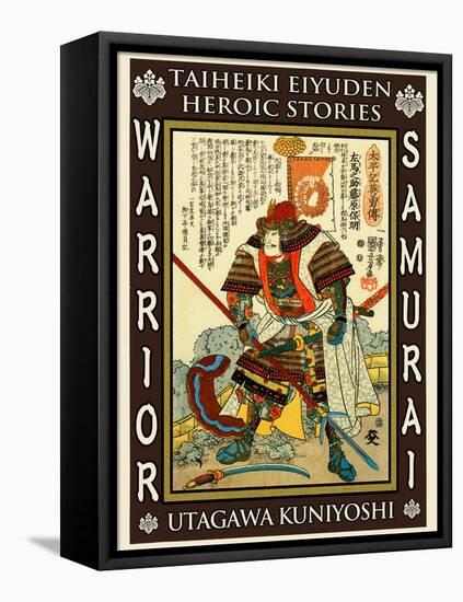 Samurai Kato Yoshiaki-Kuniyoshi Utagawa-Framed Premier Image Canvas