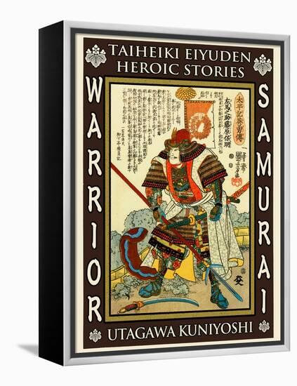Samurai Kato Yoshiaki-Kuniyoshi Utagawa-Framed Premier Image Canvas