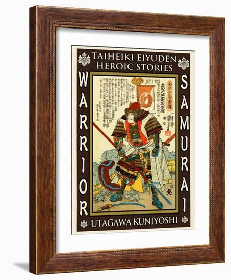 Samurai Kato Yoshiaki-Kuniyoshi Utagawa-Framed Giclee Print