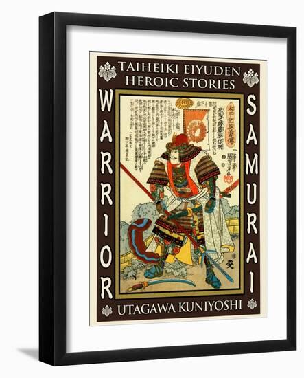 Samurai Kato Yoshiaki-Kuniyoshi Utagawa-Framed Giclee Print