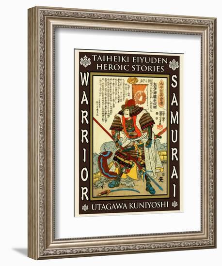 Samurai Kato Yoshiaki-Kuniyoshi Utagawa-Framed Giclee Print