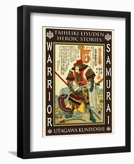 Samurai Kato Yoshiaki-Kuniyoshi Utagawa-Framed Giclee Print