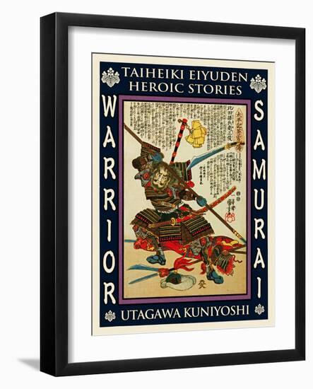 Samurai Kida Muneharu-Kuniyoshi Utagawa-Framed Giclee Print