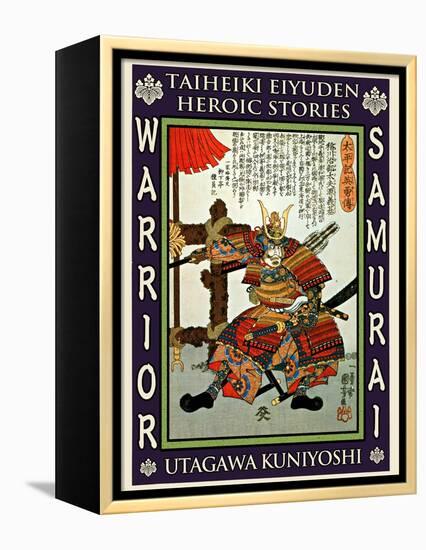 Samurai Minamoto Yoshimoto-Kuniyoshi Utagawa-Framed Premier Image Canvas