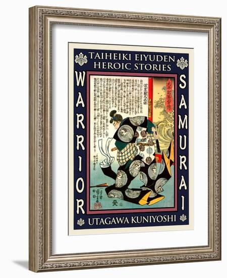 Samurai Mori Nagasada-Kuniyoshi Utagawa-Framed Giclee Print