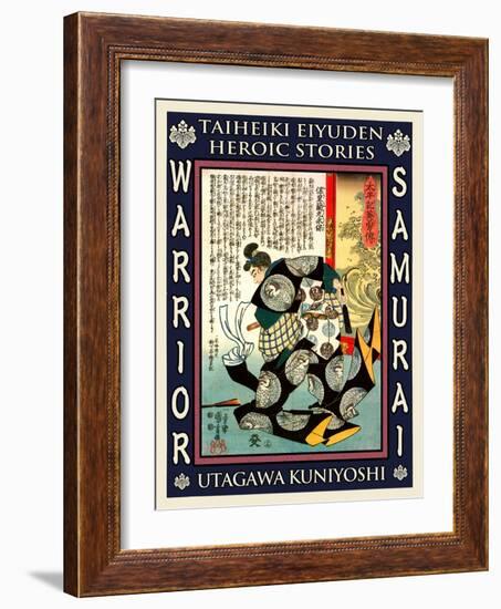 Samurai Mori Nagasada-Kuniyoshi Utagawa-Framed Giclee Print