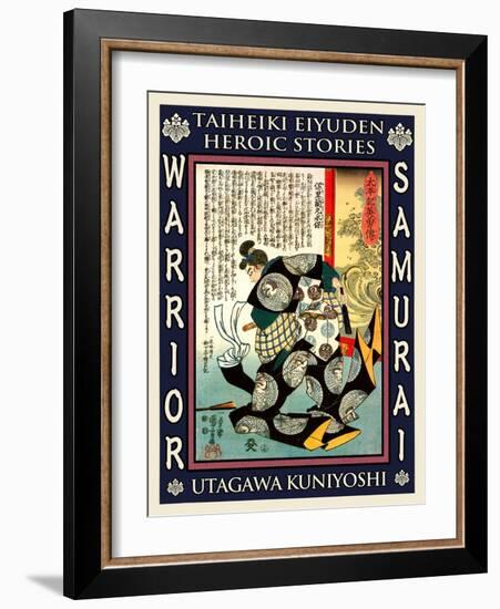 Samurai Mori Nagasada-Kuniyoshi Utagawa-Framed Giclee Print