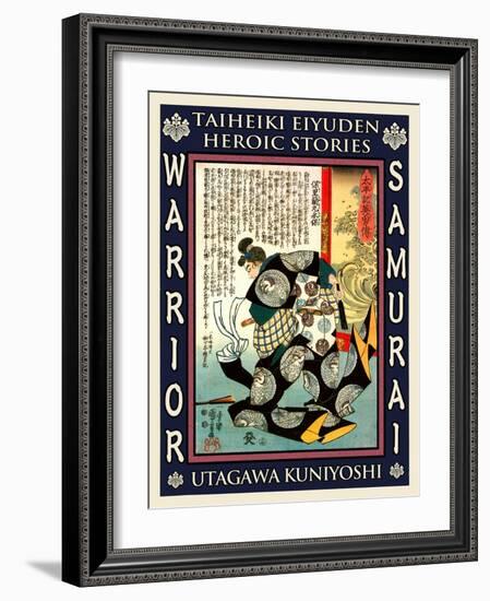 Samurai Mori Nagasada-Kuniyoshi Utagawa-Framed Giclee Print