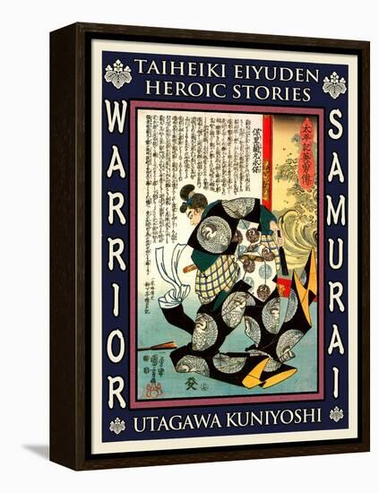 Samurai Mori Nagasada-Kuniyoshi Utagawa-Framed Premier Image Canvas