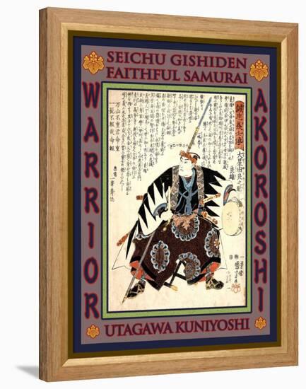 Samurai Oboshi Yuranosuke Yoshio-Kuniyoshi Utagawa-Framed Premier Image Canvas