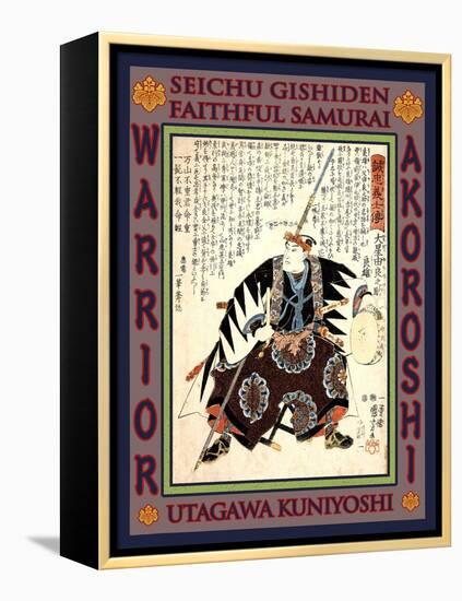 Samurai Oboshi Yuranosuke Yoshio-Kuniyoshi Utagawa-Framed Premier Image Canvas