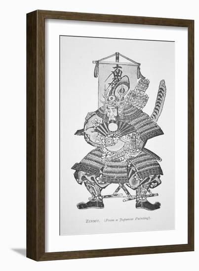 Samurai of Old Japan: Zinmu-Japanese School-Framed Giclee Print
