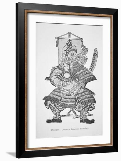 Samurai of Old Japan: Zinmu-Japanese School-Framed Giclee Print