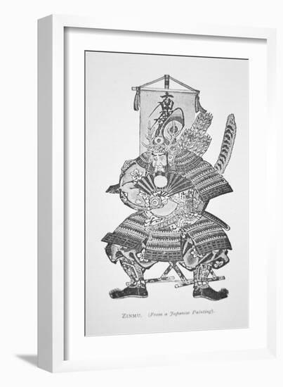 Samurai of Old Japan: Zinmu-Japanese School-Framed Giclee Print