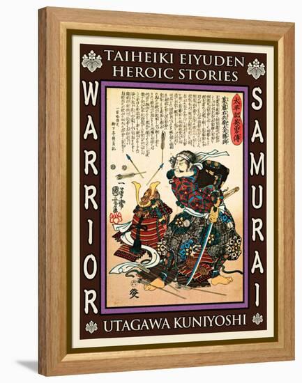 Samurai Saito Tatsuoki-Kuniyoshi Utagawa-Framed Premier Image Canvas