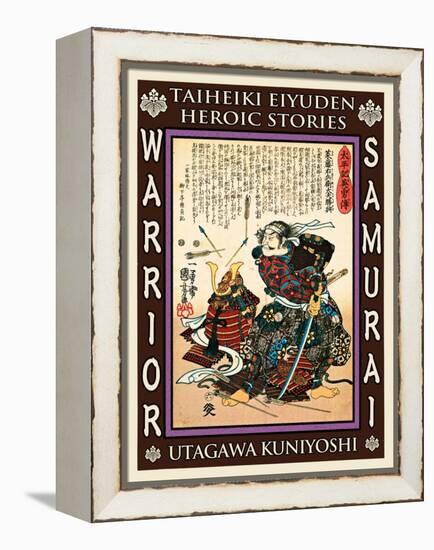 Samurai Saito Tatsuoki-Kuniyoshi Utagawa-Framed Premier Image Canvas