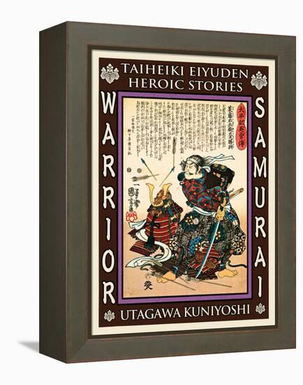 Samurai Saito Tatsuoki-Kuniyoshi Utagawa-Framed Premier Image Canvas