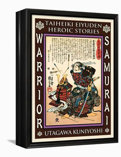 Samurai Saito Tatsuoki-Kuniyoshi Utagawa-Framed Premier Image Canvas