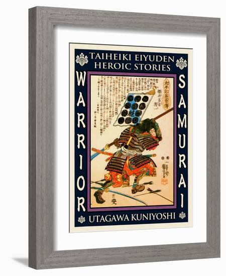 Samurai Sakurai Iekazu-Kuniyoshi Utagawa-Framed Giclee Print