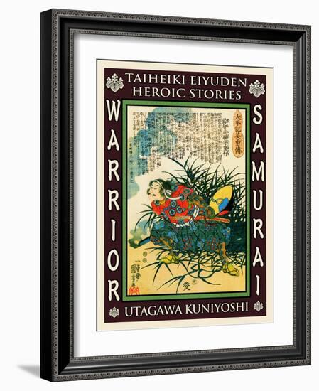 Samurai Suzuki Shigehide-Kuniyoshi Utagawa-Framed Giclee Print