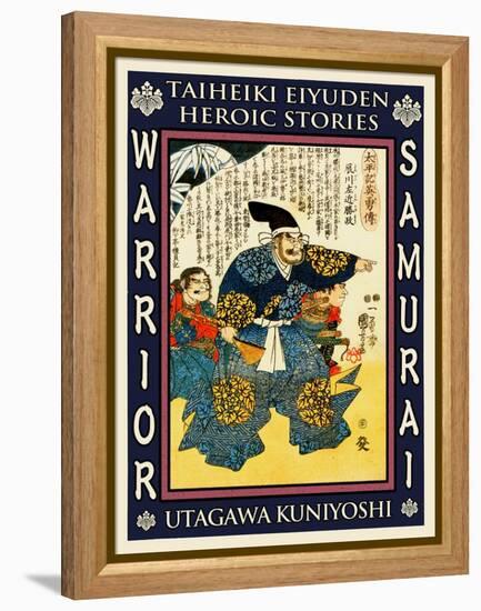 Samurai Takigawa Kazumasa-Kuniyoshi Utagawa-Framed Premier Image Canvas