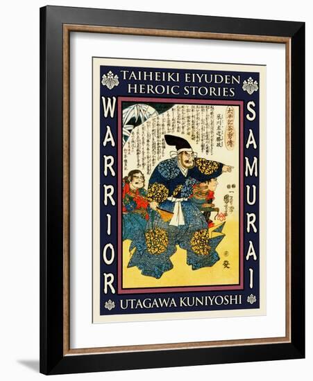 Samurai Takigawa Kazumasa-Kuniyoshi Utagawa-Framed Giclee Print