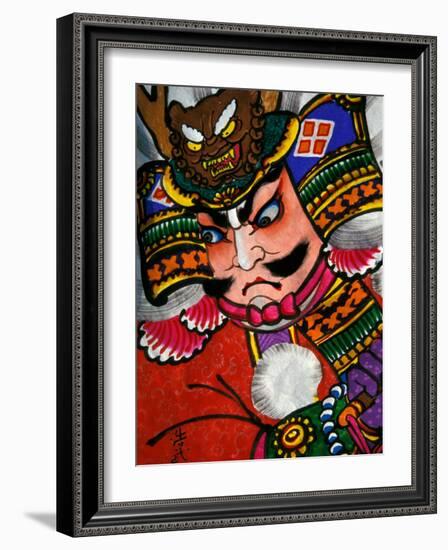 Samurai, Warrior Folk Art, Takamatsu, Shikoku, Japan-Dave Bartruff-Framed Photographic Print